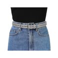 thumbnail image 4 of INSPIRE CHIC Women Grommet PU Leather Belt Metal Pin Buckle Skinny Plus Size Waist Belts for Jeans Dress, 4 of 4