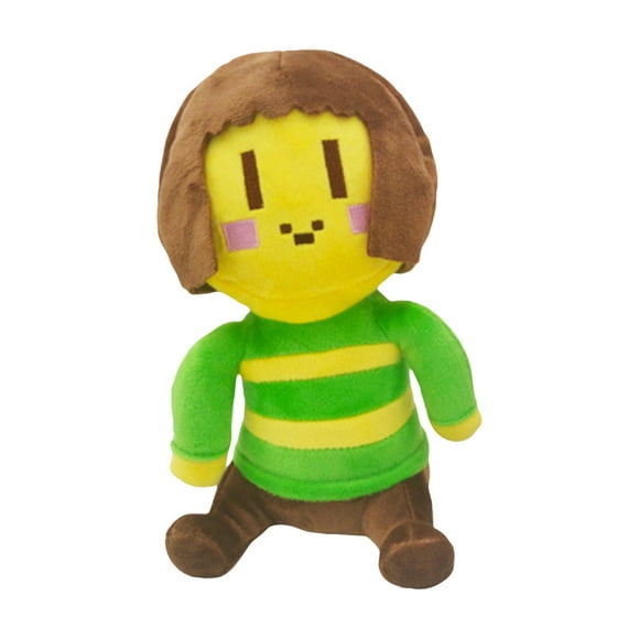 9 INCH Undertale Plush Frisk Chara Green Undertale Charra Brown Hair Yellow Green Stuffed Plush Frisk Ningen Girl Undertail Undertale Body Pillow Toy