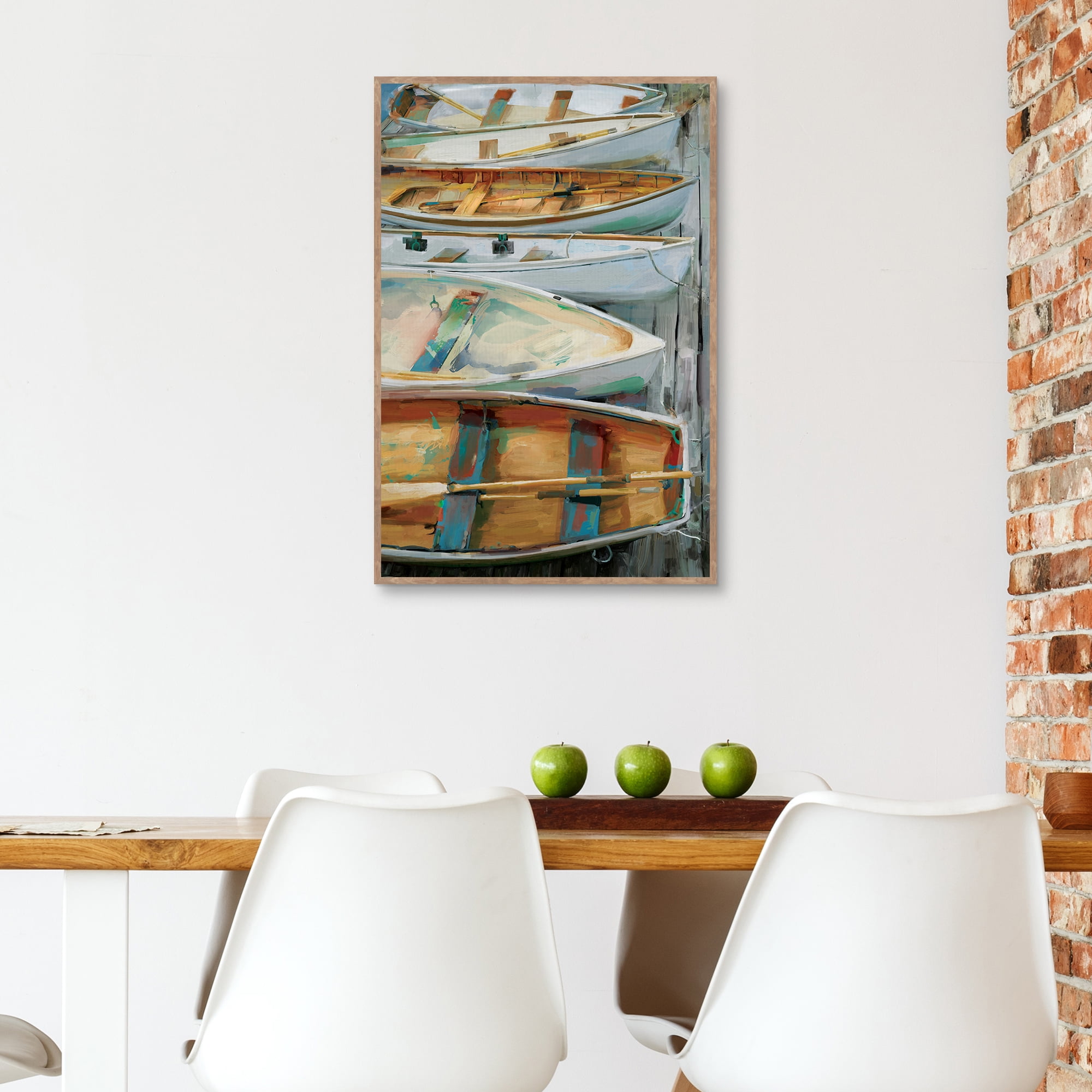 Dockside by Studio Arts Framed Canvas Art