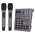 thumbnail image 2 of Audio Mixer,Rusuo Audio 48v Professional 4 Scene 48v Channel Console With Huiop Bt 4 Scene 2 Bt 4 Scene 48v Dj Theaters Studio With 2 Bt Professional Dj Console With 2 Sound, 2 of 7
