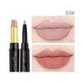 thumbnail image 1 of MAUXDA Double Ended Lipstick Automatic Lip Liner Matte Waterproof Non-fading Non-stick Lipstick, 2 in 1 Lip Liner & Lipstick Long Lasting Lip Color Liquid Makeup, 1 of 2