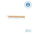 Wooden Dowel Pins 21/2 x 1/4, Pack of 500 Fluted Dowel Joints for