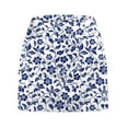 thumbnail image 3 of GEWSEY Womens Skorts Modest Knee Length Skirts Athletic Midi Active Running Skirt Blue, 3XL, 3 of 4