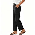 thumbnail image 5 of UKHCCC Women's Cargo Pants Elastic Waist Button Detail Multi-Pockets Quick Dry Outdoor Hiking Jogger Straight Leg Lightweight Travel Casual S-2XL, 5 of 9
