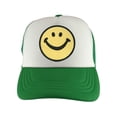 thumbnail image 1 of Gravity Threads Smile Adjustable Trucker Hat - Green/White, 1 of 2
