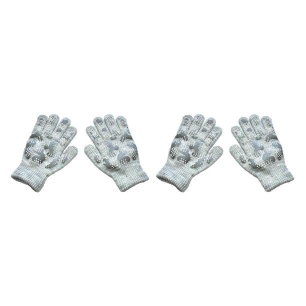 Qarigey 1 par de guantes de invierno para niños, guantes para niños, cubierta cómoda para mantener el calor, cubiertas para los dedos con patrón de Gris+Camuflaje 2piezas Qarigey CBP354996