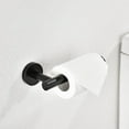 thumbnail image 3 of AWZTOO 6-Piece Bathroom Hardware Set 23'' Bathroom Towel Bar Toilet Paper Holder Towel Ring Robe Hooks Stainless Steel Accessories Set Matte Black, 3 of 5