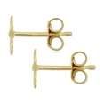 thumbnail image 4 of KoolJewelry 14k Yellow Gold High Polish Dragonfly Stud Earrings, 4 of 5
