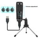 thumbnail image 5 of Micrófono USB profesional para grabación, streaming y karaoke, incluye trípode metálico, pantalla antiviento y cable USB, ideal para PC y juegos en línea., 5 of 7