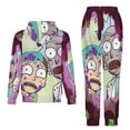 thumbnail image 2 of Rick And Morty Unisex Adult Sweatsuits Hoodie & Sweatpants Long Sleeve Hooded Sweatshirt Matching Joggers Tracksuit Sets XL, 2 of 9