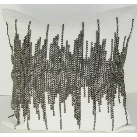 Ivory NYC Shore Velvet - 20 x 20 in. Pillow