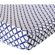 Oliver B Navy Checks Changing Pad Cover