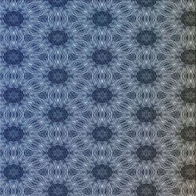Ahgly Company Tapis d'Intérieur Lavable en Machine Carré Transitionnel Bleu Lapis, 4 Pieds Carré