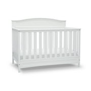 Delta Children Emery 4-in-1 Convertible Baby Crib - Greenguard Gold Certified - Converts to Toddler Bed, Daybed, Full Size Bed - 3 Adjustable Heights - Easy to Assemble Wooden Crib, White