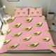 thumbnail image 1 of Aguacate Conjunto de sábanas temático, trío de piezas, cómodo y amigable con la piel, diseño único, regalo de decoración para el hogar para familiares, amigos y fans,135cm *200cm, 1 of 6