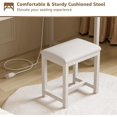 thumbnail image 3 of JEZWX 31.5" Vanity Desk with Mirror, Lights, Chair & Outlet, 3 of 8