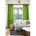 thumbnail image 2 of Gorgeous Home Linen 1 Piece Mira Faux Silk Semi-Sheer Bronze Grommet Curtain 55" x 95" Green Lime, 2 of 5