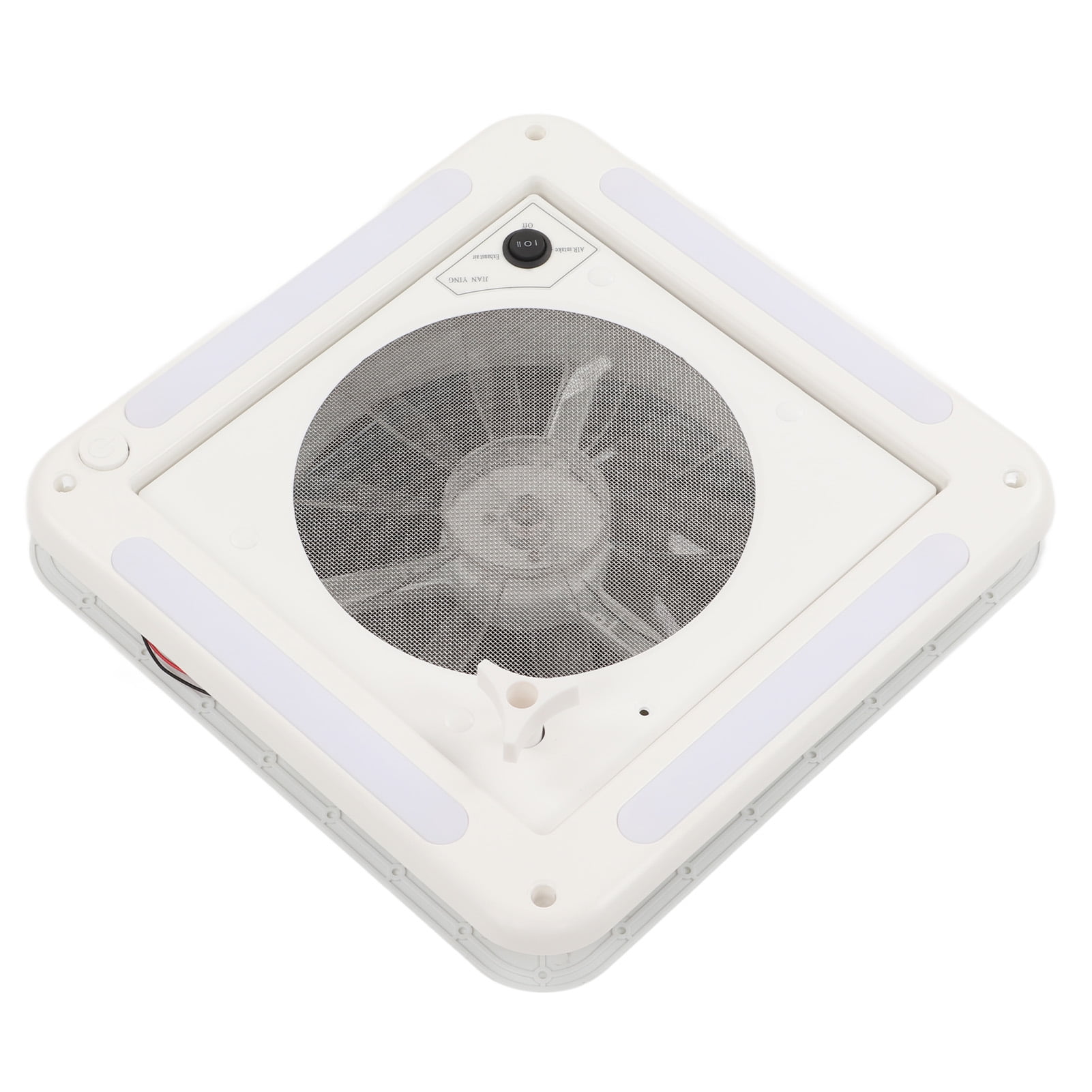 Motorhome Roof Vent Fan, 10Blades AirInletOutlet Low Noise