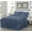 Dusty Blue, variant on Chezmoi Collection Aria 3-Piece Pintuck Ruffle Skirt Bedspread Set, Soft Lightweight French Country Chic Farmhouse Pinch Pleat Crinkled Texture Microfiber Bedding, Queen, White