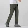 thumbnail image 2 of Qgtaibl Men's Cargo Athletic Pants Elastic Waist Straight Leg Hiking Pant Big and Tall Outdoor Active Trouser with Pockets Green (Mens S), 2 of 4