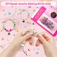 thumbnail image 2 of Rirool Beads Bracelet Making Kit - 198-Piece DIY Friendship Jewelry Craft Set for Girls, Kids & Teens, Includes Beads, Pendants, Charms, Storage Box, 2 of 8