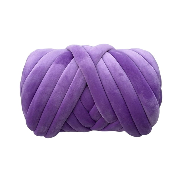 Hilo grueso, hilo gigante, cómodo, lavable, súper suave para manualidades de macramé. Violeta