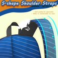 thumbnail image 2 of 17 Inch Lightweight Backpack,PVC Waterproof Oxford Fabric, Ergonomically Designed, with Large Capacity, Abstract Geometric Print, 2 of 5