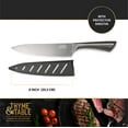 thumbnail image 6 of Thyme & Table Non-Stick Coated High Carbon Stainless Steel Carbon Chef's Knives, 3 Piece Set, 6 of 9