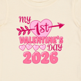 thumbnail image 4 of Inktastic My First Valentine 2026 Heart and Arrow Boys or Girls Baby T-Shirt, 4 of 5