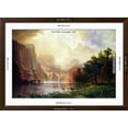 thumbnail image 5 of Art.com Albert Bierstadt Between the Sierra Nevada Mountains Art Print by Albert Bierstadt, Brown Frame Wall Art, 44" x 32", 5 of 5