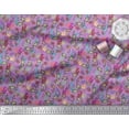 thumbnail image 3 of Soimoi Cotton Cambric Fabric Coral,Starfish & Turtle Ocean Print Sewing Fabric Yard 42 Inch Wide, 3 of 3