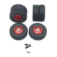 thumbnail image 2 of Xingzhi RCGOFOLLOW Jantes en Alliage d'Aluminium Résistantes à l'Usure pour Roues Rc 1/16 WPL C14 Rouge, 2 of 6