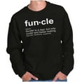 thumbnail image 4 of Funcle Fun Uncle Definition Cool Men's Big & Tall Crewneck Sweatshirt Brisco Brands 2X, 4 of 5