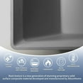 thumbnail image 3 of Allsumhome RockR 67" Rectangle Solid Surface Stone Freeing Soaking Bathtub,Stone Touch,Cement Gray,Scratch-proof,With cUPC, 3 of 10
