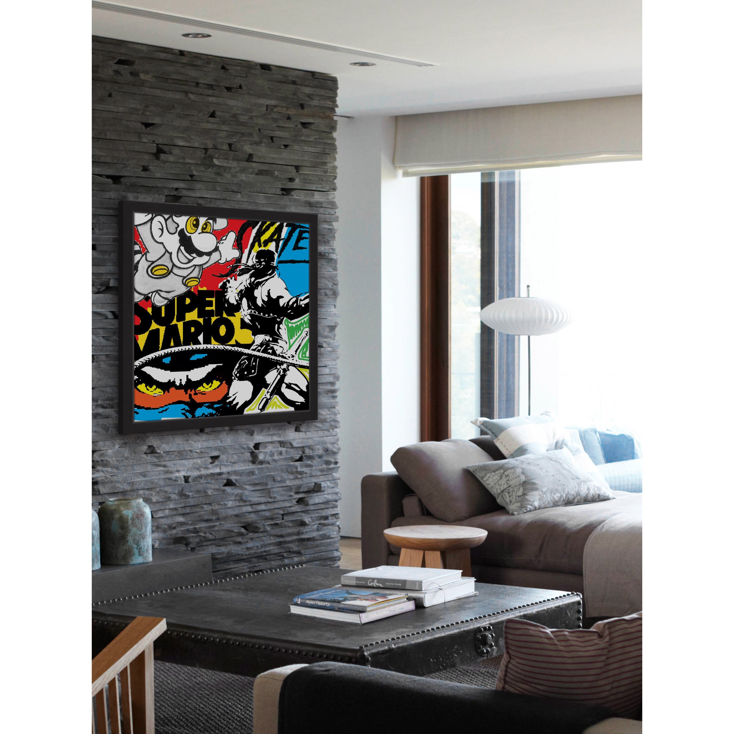 Marmont Hill "Super Games" by Josh Ruggs Framed Painting Print