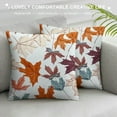thumbnail image 3 of Patifu   Autumn Decorations Fall Porch Outdoor Throw Pillow Covers Décor Maple Leaves Farmhouse Cushion Cases   for Home Couch Sofa Patio Bench - Maple Leaves 24x24in, 3 of 5