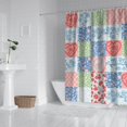 thumbnail image 2 of Pioneer Flower Floral Print Pattern Shower Curtain 84"x72", Bathroom Decorative Shower Curtain Set with 12 Hooks, Waterproof Washable, 2 of 6