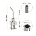 thumbnail image 2 of Blunt Tip Dispensing Needle 19 Gauge 1/2" 45 Degrees Bent Flow, Silver Tone, 24pcs, 2 of 5