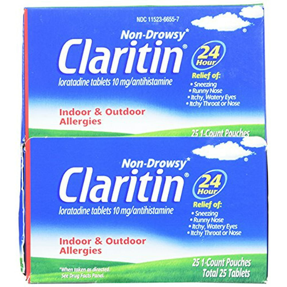 Claritin 24hour Nondrowsy Allergy Relief (25individual Packets/box