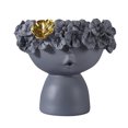 thumbnail image 1 of Resina retrato jarrón estatua clave almacenamiento cabeza humana escultura ornamento (gris) Likrtyny Libre de BPA, 1 of 6