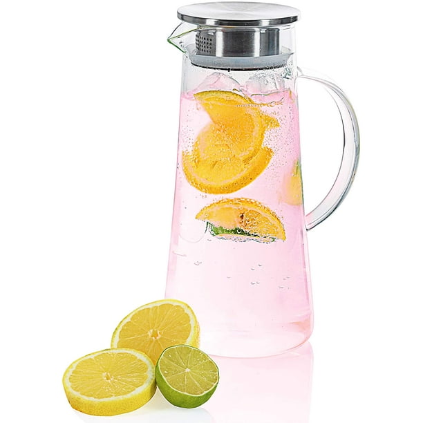 Pichet En Verre Avec Couvercle Lot De 2 Carafes À Eau De Chevet Et Verre - 500 Ml - Style Vintage - Pour Chambre À Coucher Bouchon Sodastream Pichet En Verre Avec Couvercle Lot De 2 Carafes À Eau De Chevet Et Verre - 500 Ml - Style Vintage - Pour Chambre À Coucher Bouchon Sodastream