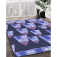 thumbnail image 2 of Ahgly Company Indoor Round Patterned Purple Mimosa Purple Area Rugs, 7' Round, 2 of 6