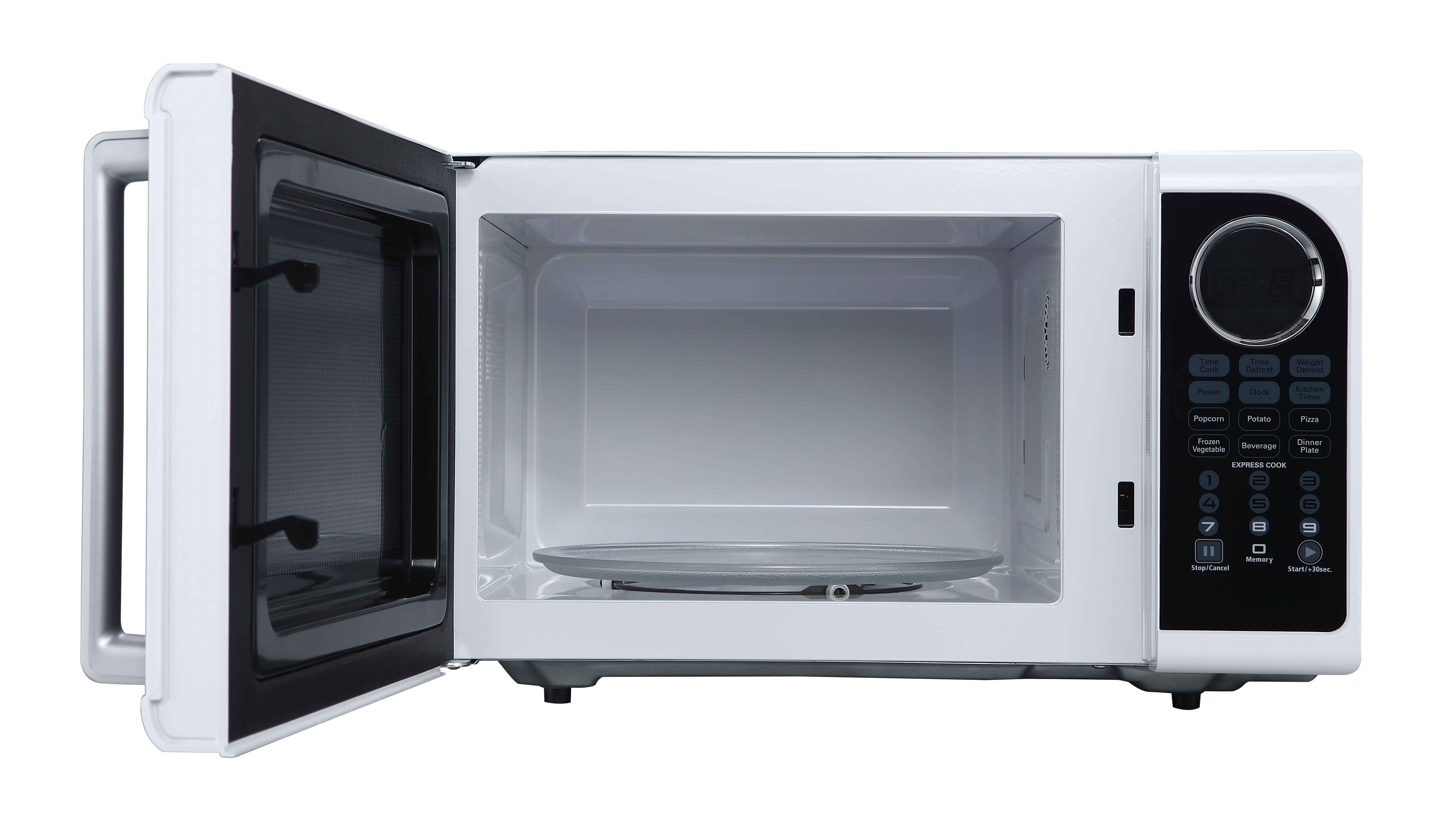 BLACK+DECKER EM925ACP-P1 0.9 Cu. Ft. Microwave With Pull Handle, White