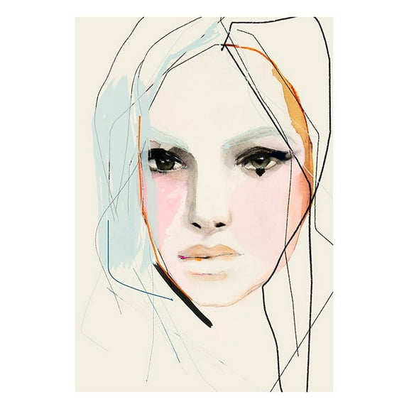 Leigh Viner - Blanche Print Wall Art, Modern Wall Decor For Living Room Bedroom, 8x12 UNFRAMED