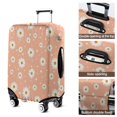 thumbnail image 5 of Peach Daisy Flower White Blooms Pattern Luggage Cover Fashion Suitcase Cover Baggage Covers Fit 25-28 Inch Luggage (Go Travel), 5 of 5