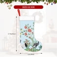 thumbnail image 4 of Honeii Chinoiserie Floral Palm Tree for Christmas Stocking,Large Xmas Stocking,Holiday and Family Stocking for Fireplace Christmas Holiday Party Decoration, 4 of 7