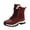 Red, variant on Military Combat Snow Boots for Women Plush Lined Warm Winter Skiing Hiking Ski Mid Calf Boots