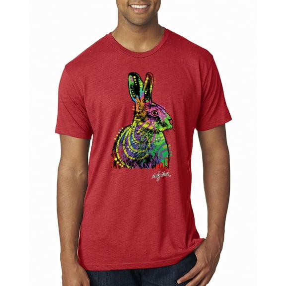 Colorful Rainbow Sea Turtle Animal Lover Mens Premium Tri Blend T-Shirt, Vintage Red, X-Large