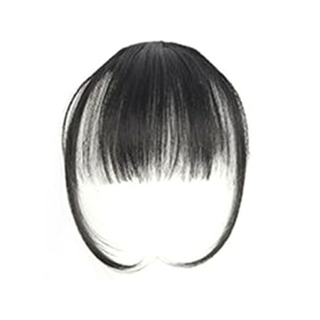 Girl Hair Air Fringe Bang with Hairs on the Temple Women Wigs Front Neat Bangs with Clip In Girl Hair Extensions