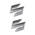 thumbnail image 1 of 2pcs/set S Logo 3d Motorcycle Body Trunk Decor Styling Decals Sticker For Suzuki Mengxi, 1 of 4